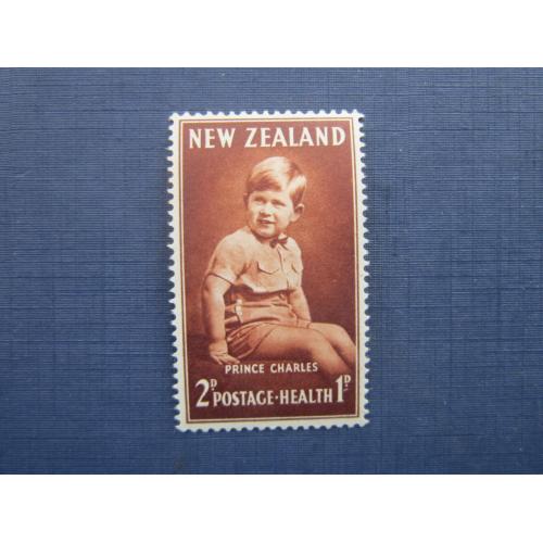 Марка Новая Зеландия 1952 дети детство мальчик здоровье 2 + 1 пенс MNH
