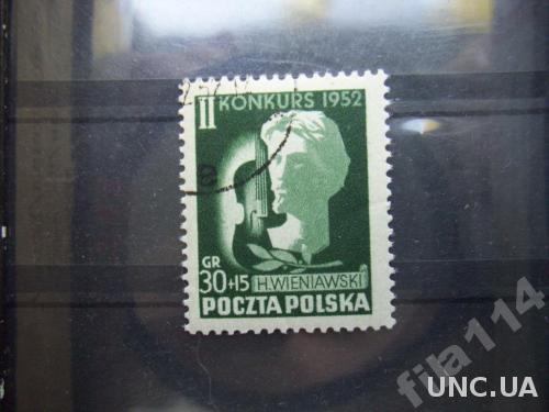 марка Польша 1952 Виенявски
