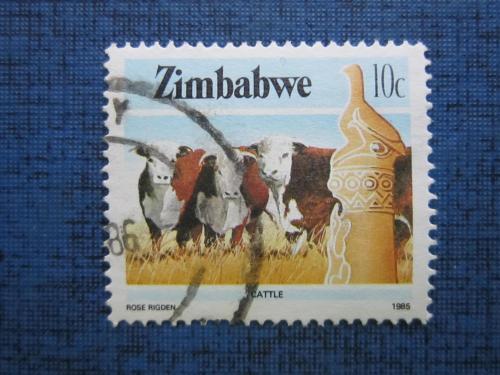Марка Республика Юго-Западная Африка 1985 фауна буйвол бык гаш