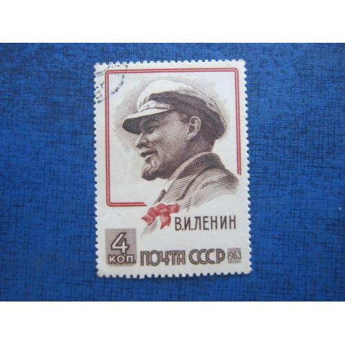 Марка СССР 1964 Ленин тип II крупная гравировка гаш