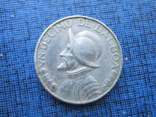 Монета 1/10 бальбоа Панама 1993