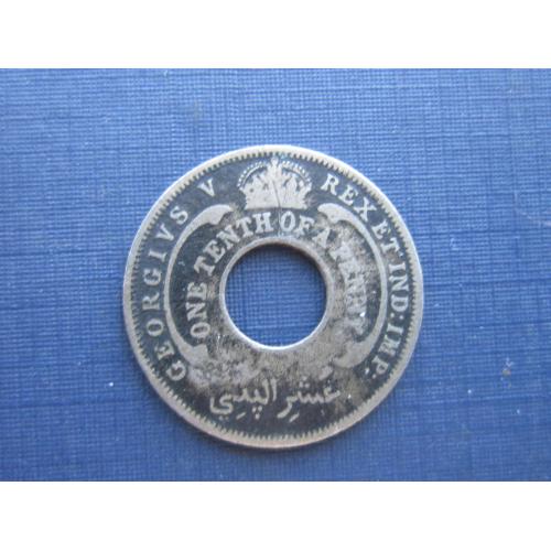 Монета 1/10 пенни Британская Западная Африка 1928