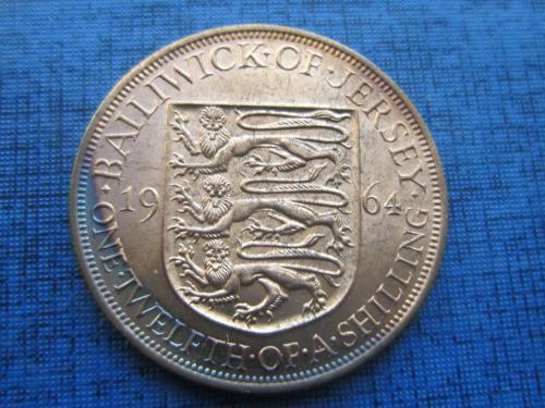 монета 1/12 шиллинга Джерси Великобритания 1964