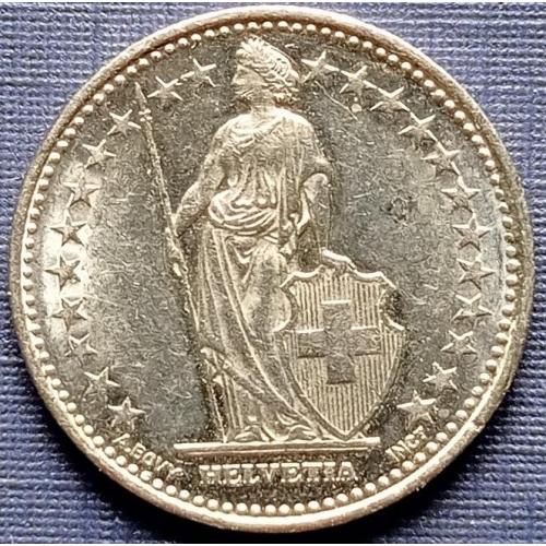 Монета 1/2 франка Швейцария 2013