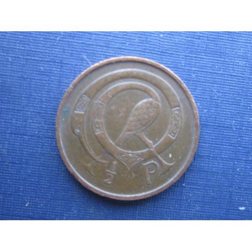 Монета 1/2 пенни Ирландия 1971 фауна птица