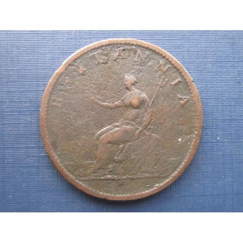 Монета 1/2 пенни Великобритания Англия 1807