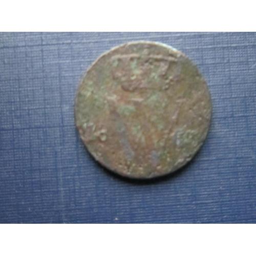 Монета 1/2 пол цента Нидерланды 1863 как есть
