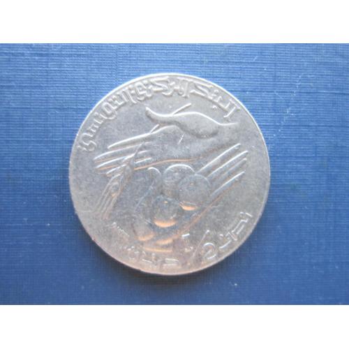 Монета 1/2 пол динара Тунис 1997