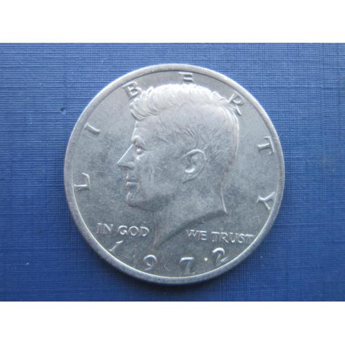 Монета 1/2 пол доллара 50 центов США 1972