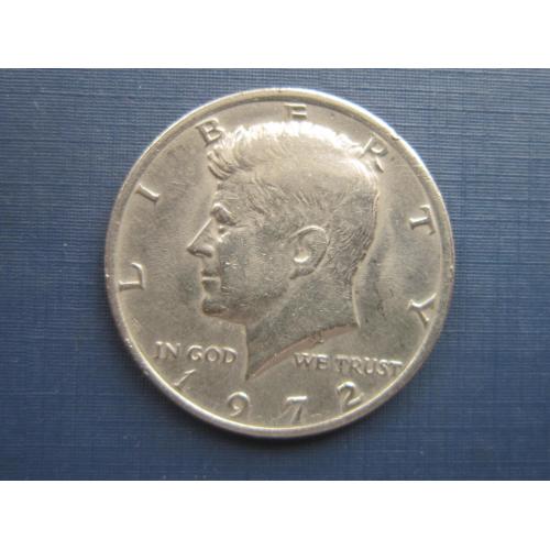 Монета 1/2 пол доллара 50 центов США 1972