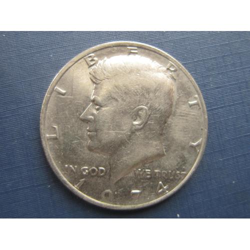 Монета 1/2 пол доллара 50 центов США 1974