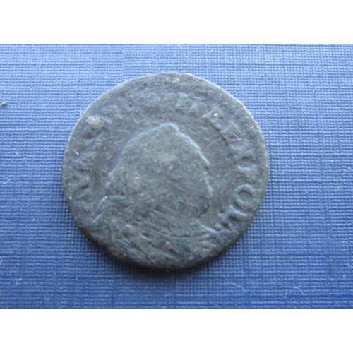 Монета 1/2 пол гроша Польша 1736-1756 Август III Толстый