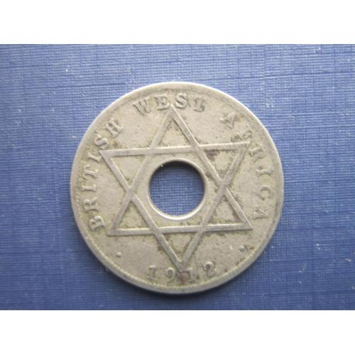 Монета 1/2 пол пенни Британская Западная Африка 1912