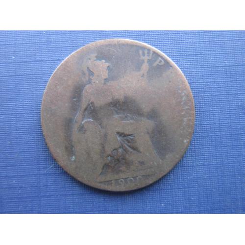 Монета 1/2 пол пенни Великобритания 1900