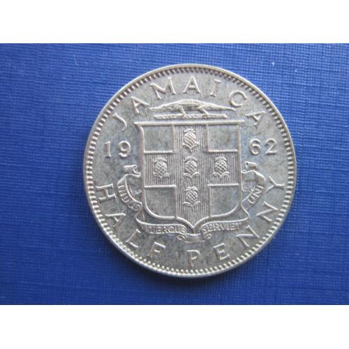 Монета 1/2 пол пенни Ямайка Британская 1962 состояние
