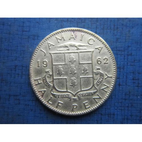 Монета 1/2 пол пенни Ямайка Британская 1962