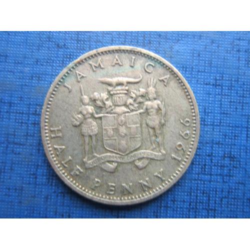 Монета 1/2 пол пенни Ямайка Британская 1966