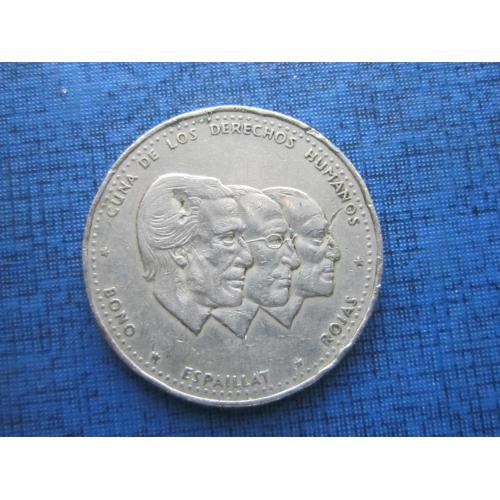 Монета 1/2 пол песо Доминикана 1986