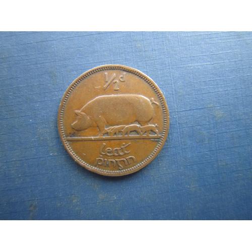 Монета 1/2 половина пенні Ірландія 1942 фауна свиня з поросятами