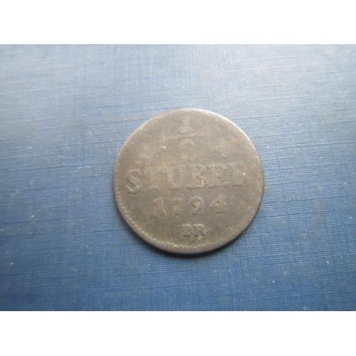 Монета 1/2 штюбера Юліх-Берг Німеччина 1794 PR рідкісна