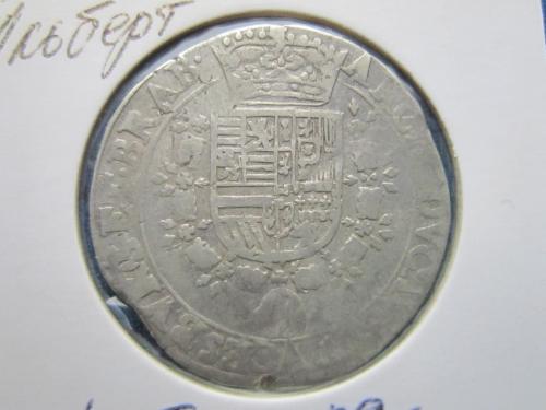 Монета 1/2 таллера Испания 1617 (Патагон) Альберт и Изабелла Испанские Нидерланды серебро редкая
