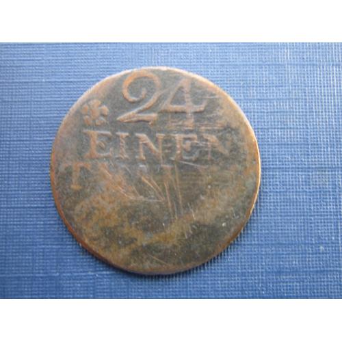 Монета 1/24 таллера Пруссия Германия 1782 А Берлин