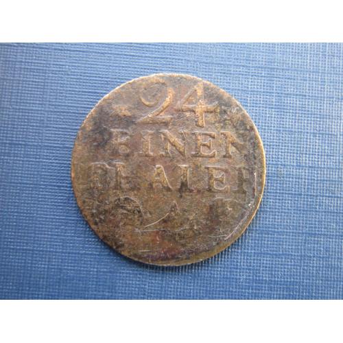 Монета 1/24 таллера Пруссия Германия 1783 А Берлин
