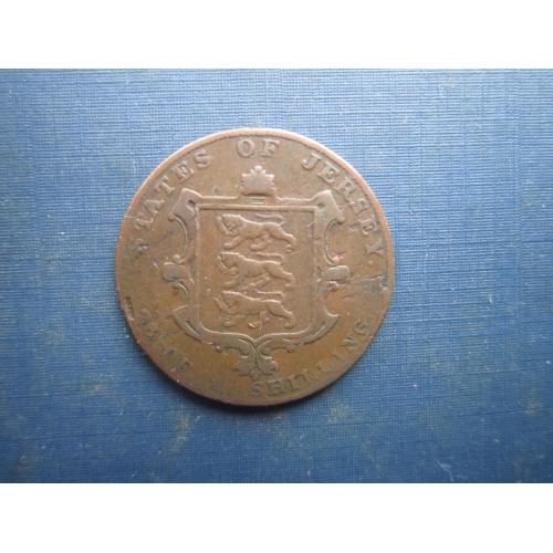 Монета 1/26 шилінга Джерсі Великобританія 1844 рідкісна