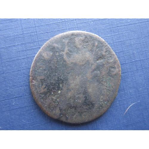 Монета 1/4 пенни фартинг Великобритания 1806-1808 Георг III как есть