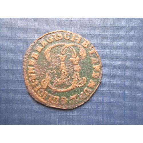 Монета 1/4 стюбера Германия Юлих-Берг 1785 редкая