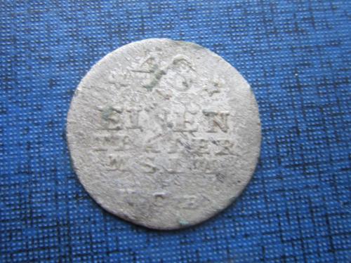 Монета 1/48 таллера 1/2 гроша Померания 176- серебро Адольф Фридерик №2