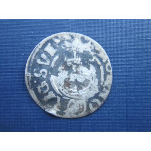 Монета 1.5 грошей полторак Польша 1633 Густав II Адольф Шведская оккупация Эльбинга серебро