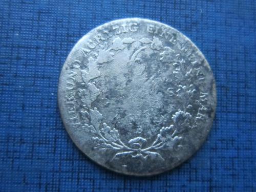 Монета 1/6 таллера Пруссия Германия 1813 В Фридрих-Вильгельм III серебро