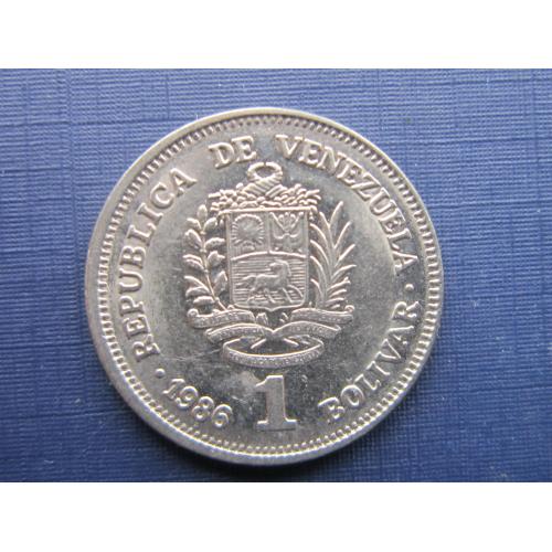 Монета 1 боливар Венесуэла 1986