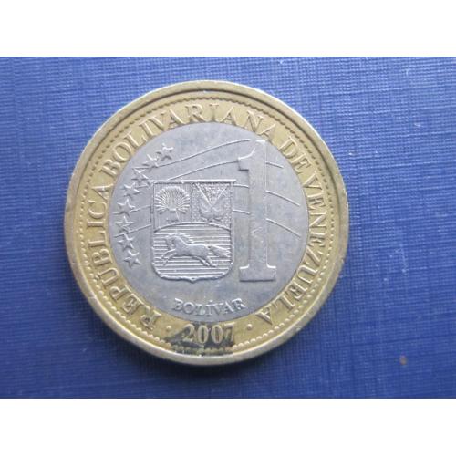 Монета 1 боливар Венесуэла 2007