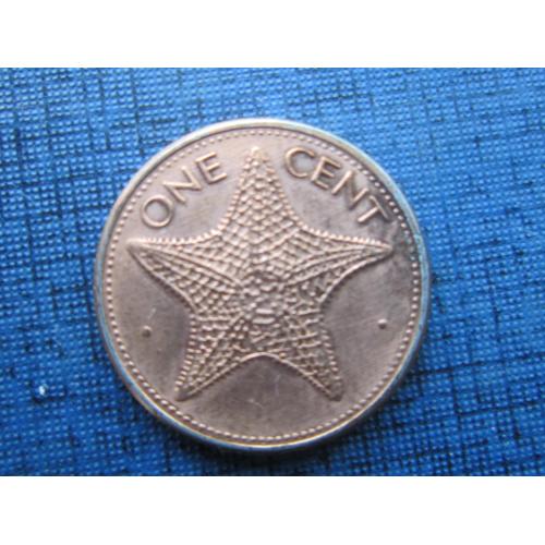 Монета 1 цент Багамские острова 2004 фауна морская звезда