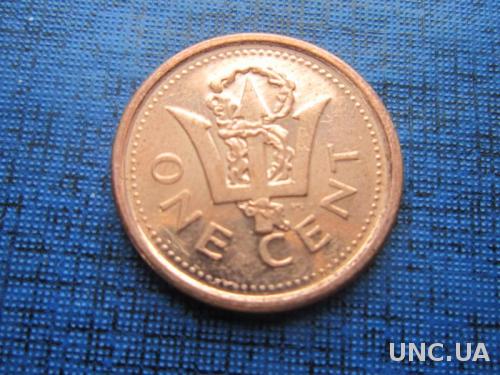 Монета 1 цент Барбадос 2012
