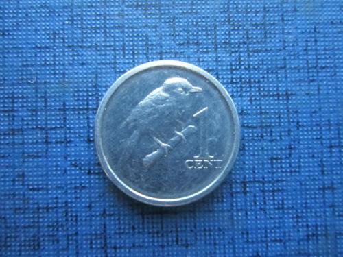 Монета 1 цент Британские Острова Кука 2017 фауна птица состояние