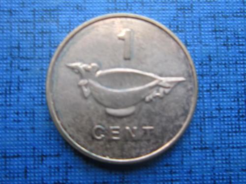 Монета 1 цент Британские Соломоновы Острова Океания 2005
