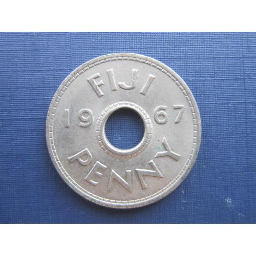 Монета 1 цент Фиджи Британское 1967 состояние