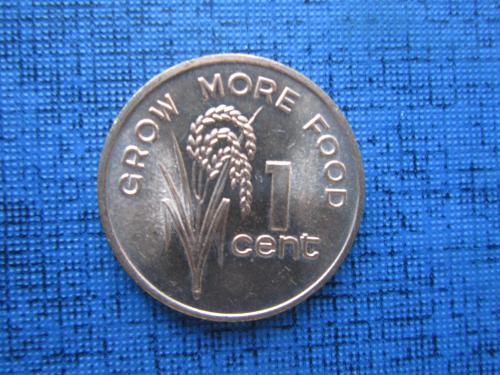 Монета 1 цент Фиджи Британское 1981 ФАО рис состояние