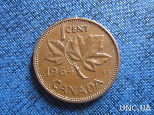 Монета 1 цент Канада 1964
