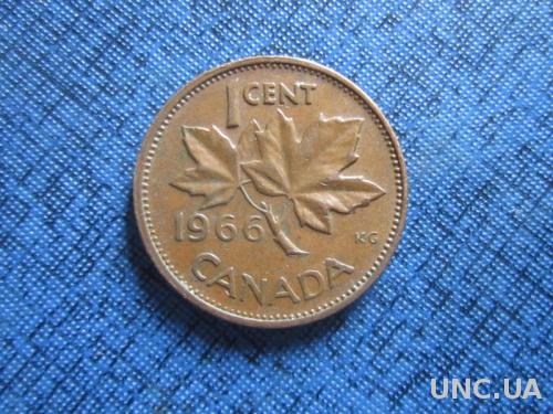 Монета 1 цент Канада 1966
