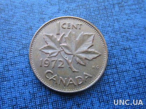монета 1 цент Канада 1972
