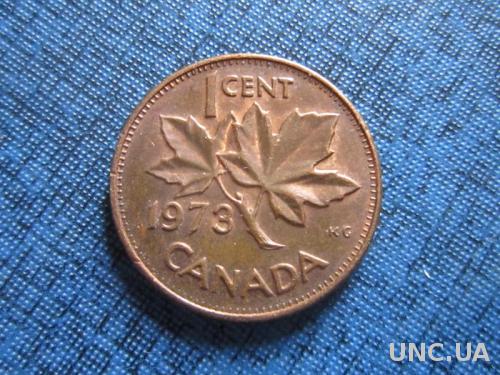 Монета 1 цент Канада 1973
