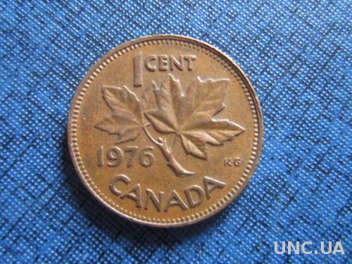 Монета 1 цент Канада 1976
