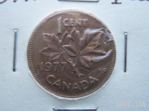 монета 1 цент Канада 1977
