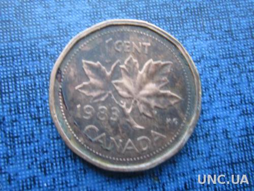 монета 1 цент Канада 1983
