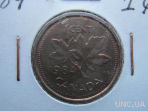 монета 1 цент Канада 1984
