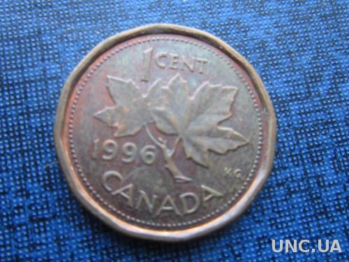 монета 1 цент Канада 1996
